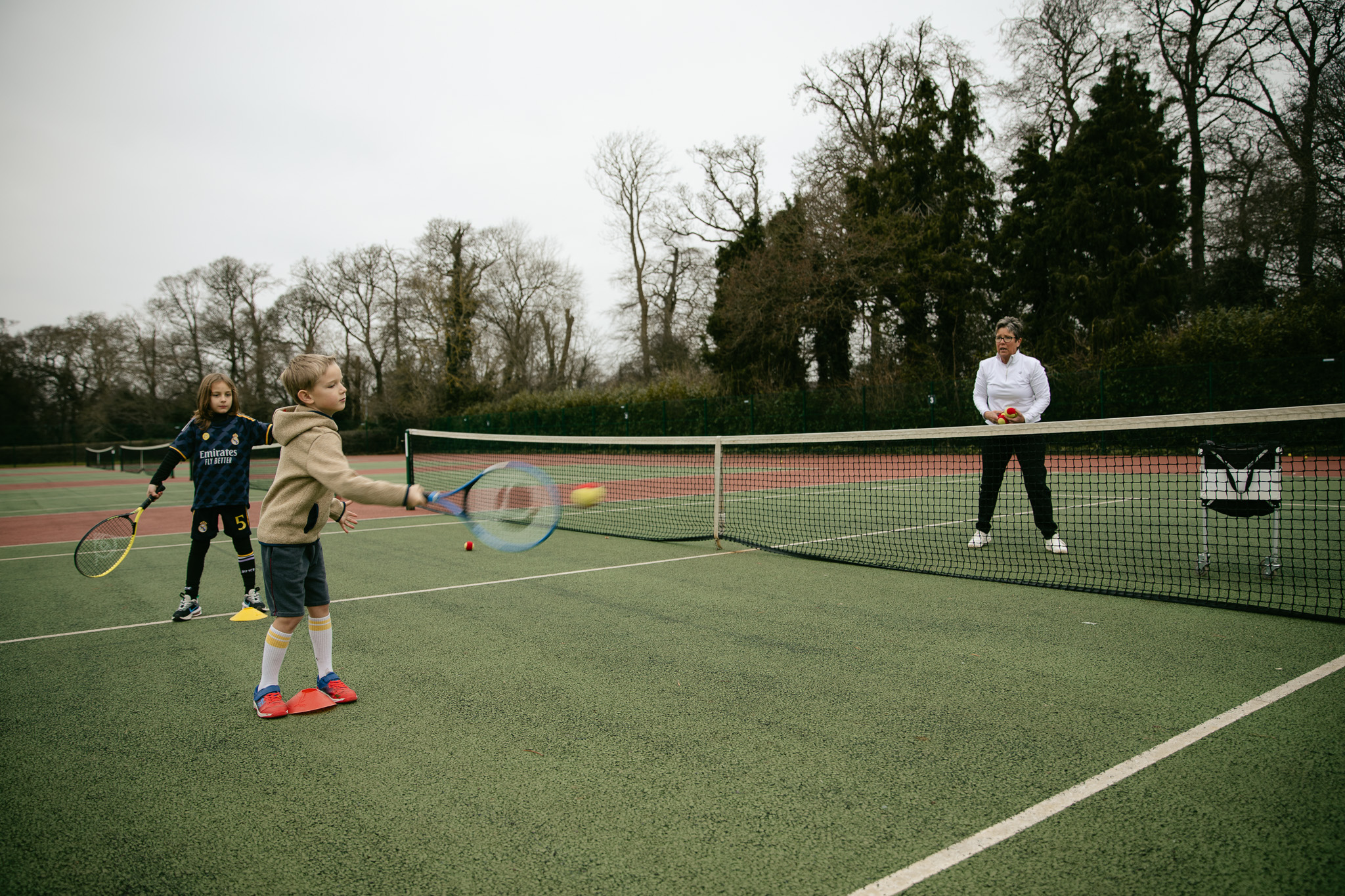 tennis court coaching