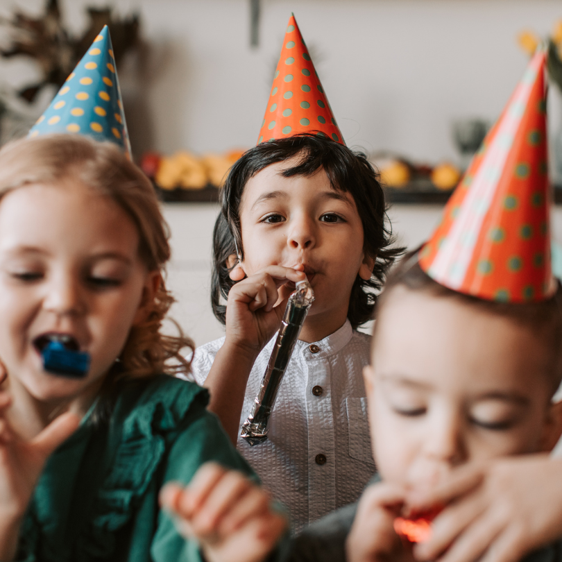 Kids birthday Kids celebrating birthday